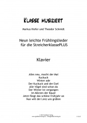 Frhlingslieder Streicherklasse - Klavier