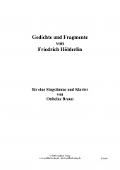 Gedichte und Fragmente nach Hlderlin
