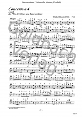 Concerto a 4 a-moll - Basso continuo (Violincello, Violone, Cembalo)