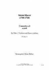Concerto a 4 a-moll - Violine I