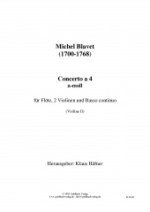 Concerto a 4 a-moll - Violine II