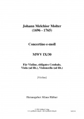 Concertino e-moll MWV IX/30 - Violine