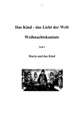 Das Kind - das Licht der Welt - Partitur