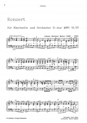 Klarinettenkonzert D-dur MWV VI/37 - Continuo