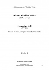 Concertino in B - Violine I (MWV IX/29)