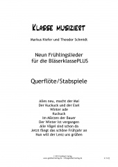 Frhlingslieder Blserklasse - Querflte/Stabspiele