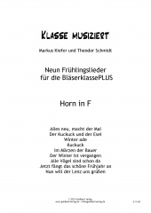 Frhlingslieder Blserklasse - Horn in F