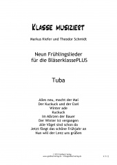 Frhlingslieder Blserklasse - Tuba in C