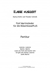 Martinslieder Blserklasse - Partitur