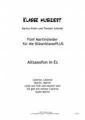 Martinslieder Blserklasse - Altsaxofon in Es