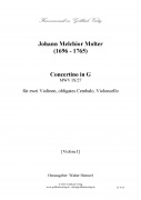 Concertino in G - Violine II (MWV IX/27)