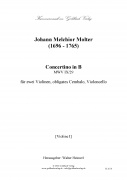 Concertino in B - Violine I (MWV IX/29)