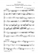 Sonaten fr Violine, Flte u. Konzert  - Violine (MWV IX/31-36)